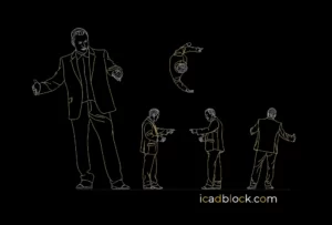 Teacher talking to class DWG