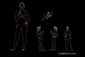 Woman standing on the beach