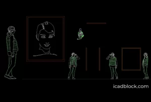 Woman in exhibition DWG