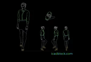 Woman stepping up DWG