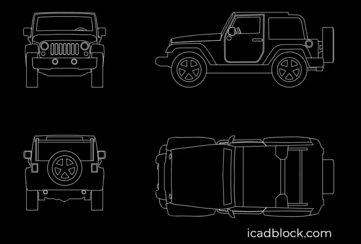 Jeep CAD Block in DWG