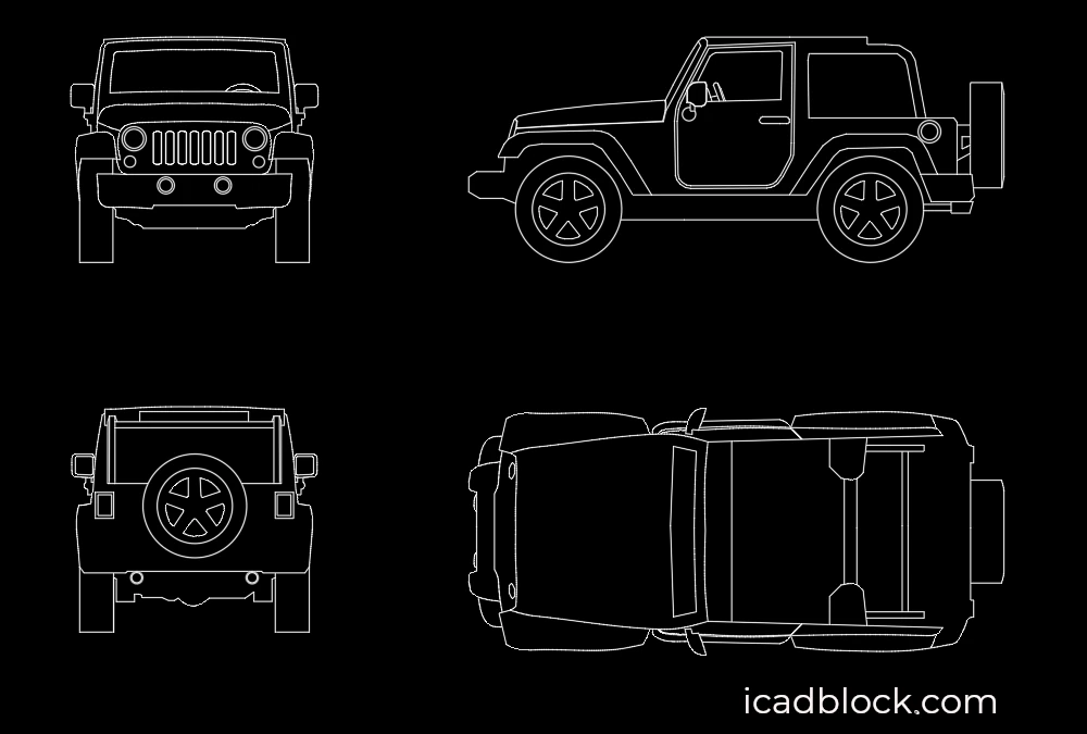 Jeep CAD Block in DWG