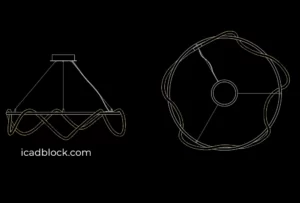 Chandelier loft river DWG