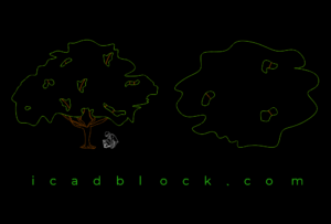 Free Oak tree CAD Block