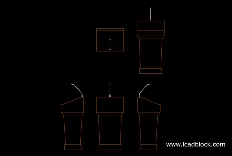 podium DWG CAD Block for autocad