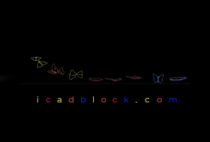Farfalla Blocco CAD DWG Gratis - AutoCAD