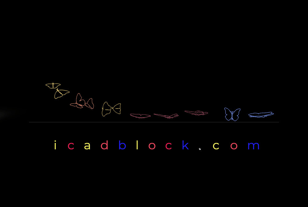 Butterfly CAD Block