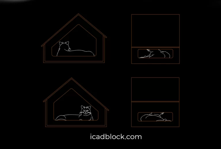 Cat house CAD Block