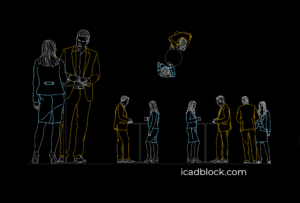 Coffee break chat CAD Block