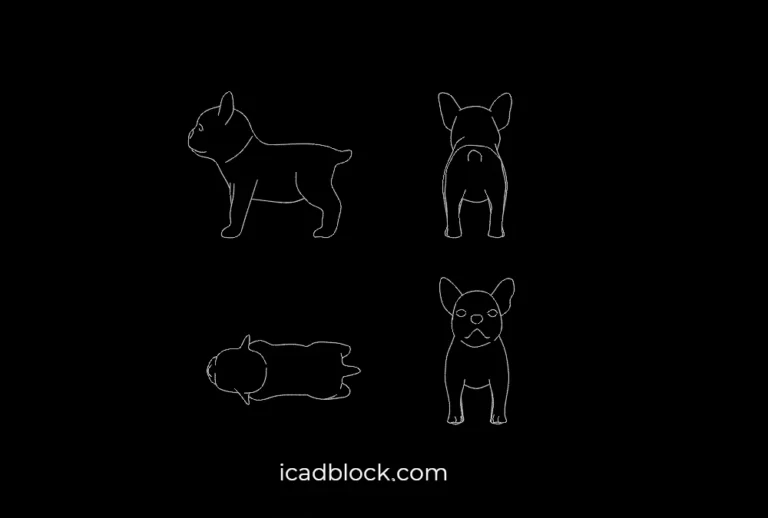 Puppy DWG CAD Block