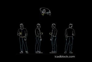 Man standing holding a cup of coffee